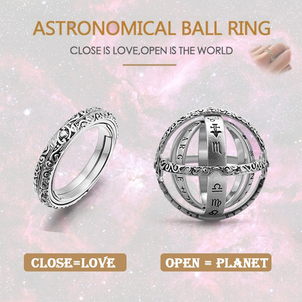 Astronomical Sphere Ball Cosmic Ring for Couples Best ring, Rings Plus |  Cosmic ring, Fashion rings, Sphere ball